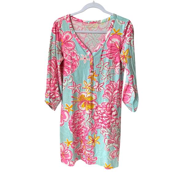 Lilly Pulitzer Dresses & Skirts - Lilly Pulitzer‎ Palmetto Dress Small Summer Breakwater Blue Lolita Pima Cotton